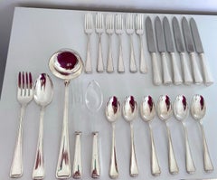 25-Piece Cutlery in 800 Silver, Morini Silverware from Bologna