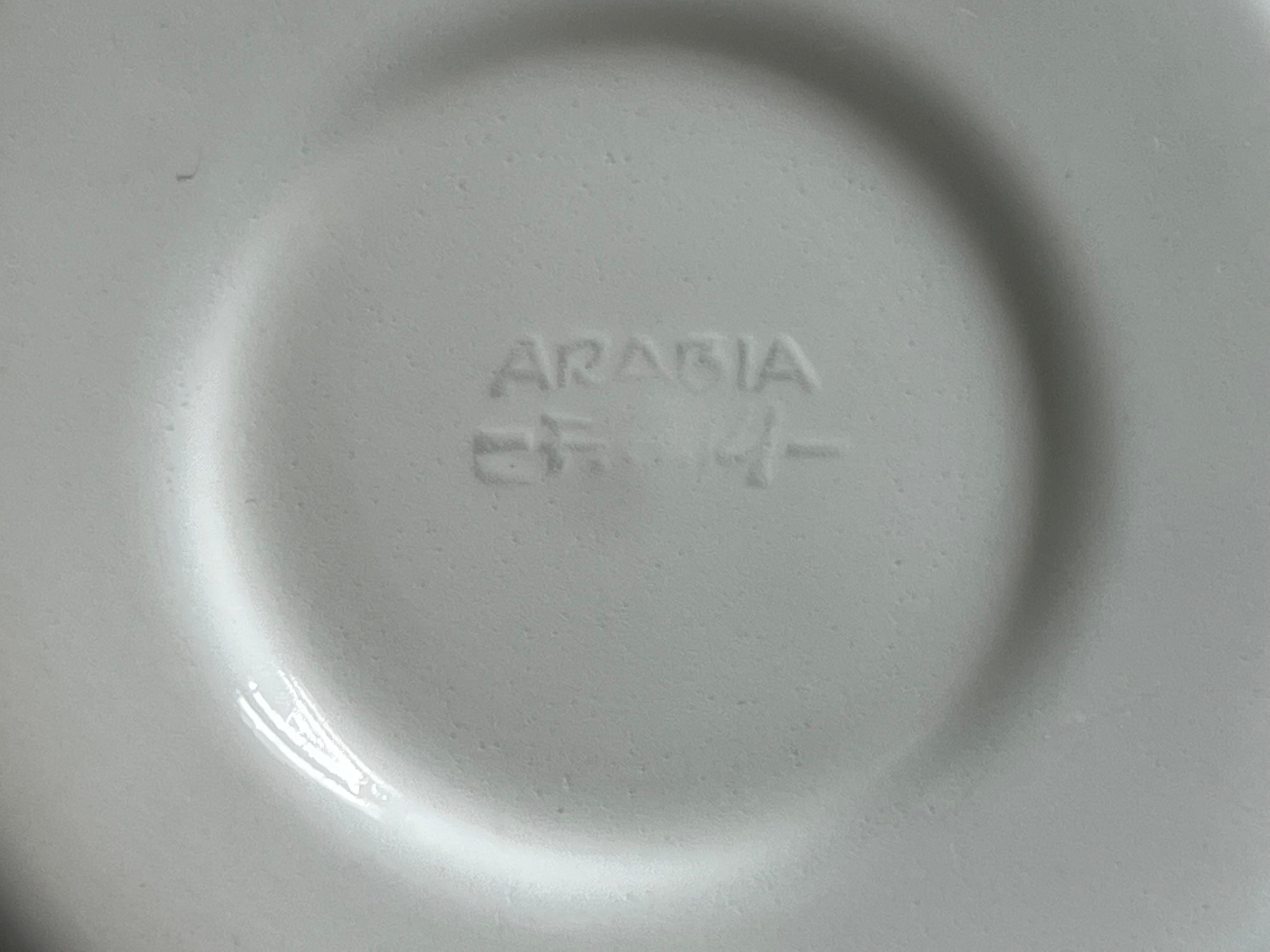 Porcelaine Service à café de 25 pièces en porcelaine de riz Friedl Holzer-Kjellberg pour Arabia en vente
