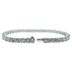 Customizable Round Brilliant Cut Diamond Classic Tennis Bracelet in 14K 18K Gold