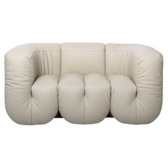 2.5-seater Leather Sofa, Modern Contemporary Design