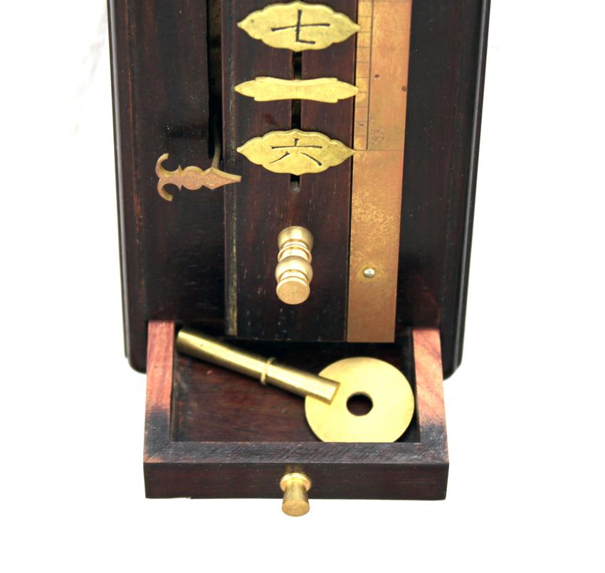 Reloj de Pared de Ébano Japonés Shaku Dokei de 25