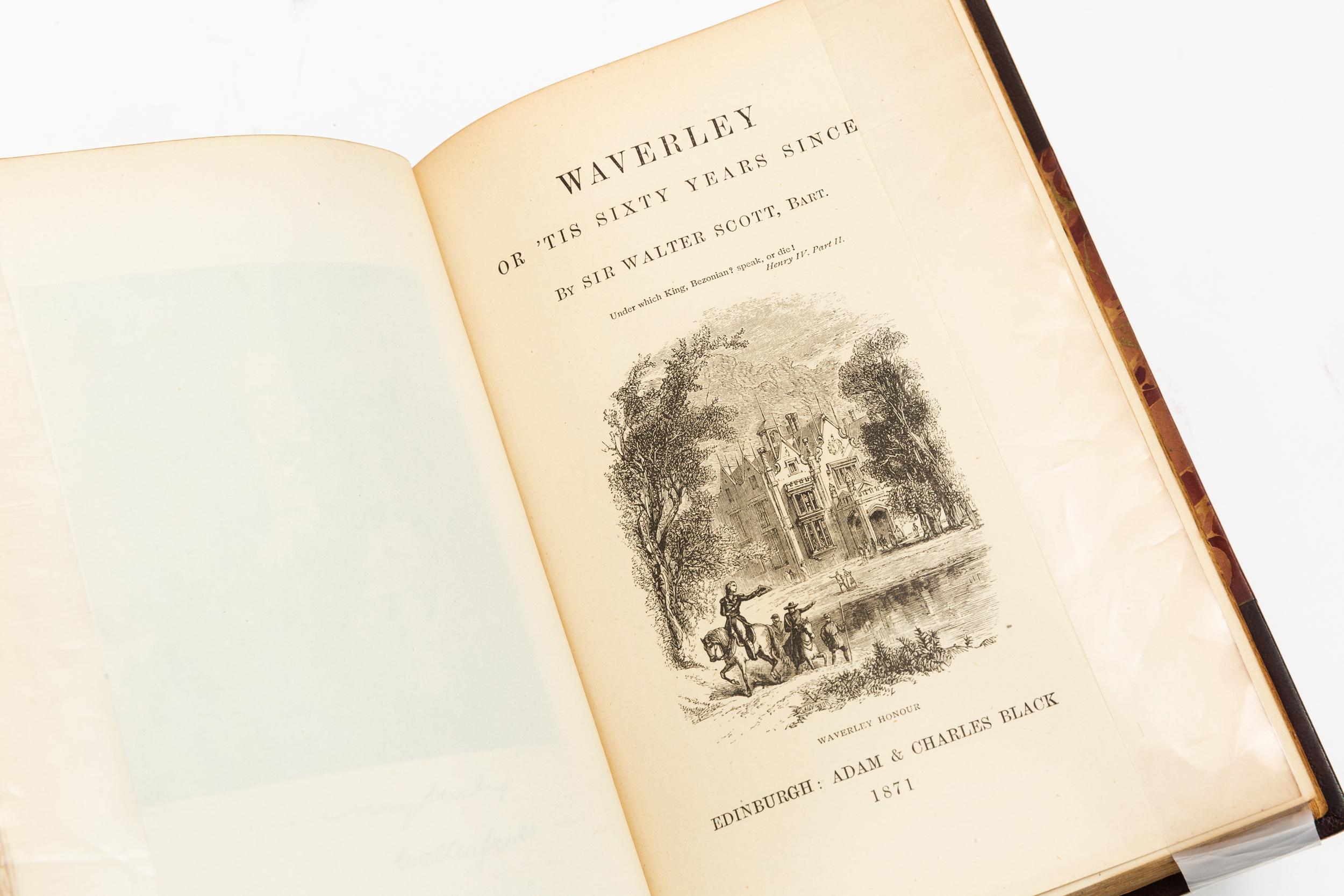 19th Century 25 Volumes, Sir Walter Scott, Waverley Novels