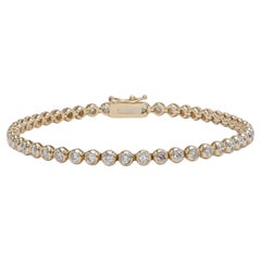 2.50 Carat Bezel Diamond Tennis Bracelet