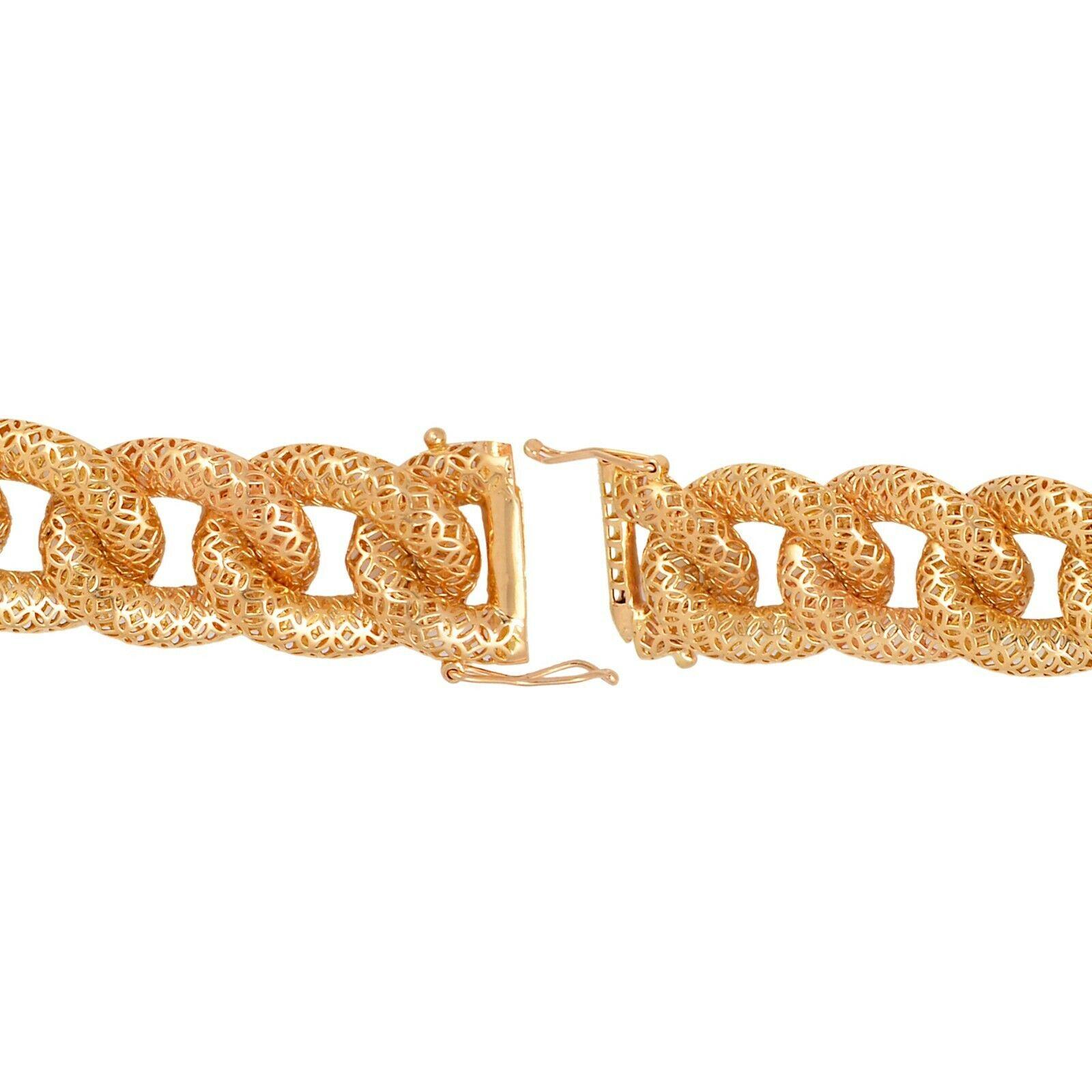 Cast from 18-karat rose gold, this link bracelet is hand set with 2.50 carats of sparkling diamonds. 
Bracelet Size 7 inches.

FOLLOW MEGHNA JEWELS storefront to view the latest collection & exclusive pieces. Meghna Jewels is proudly rated as a Top
