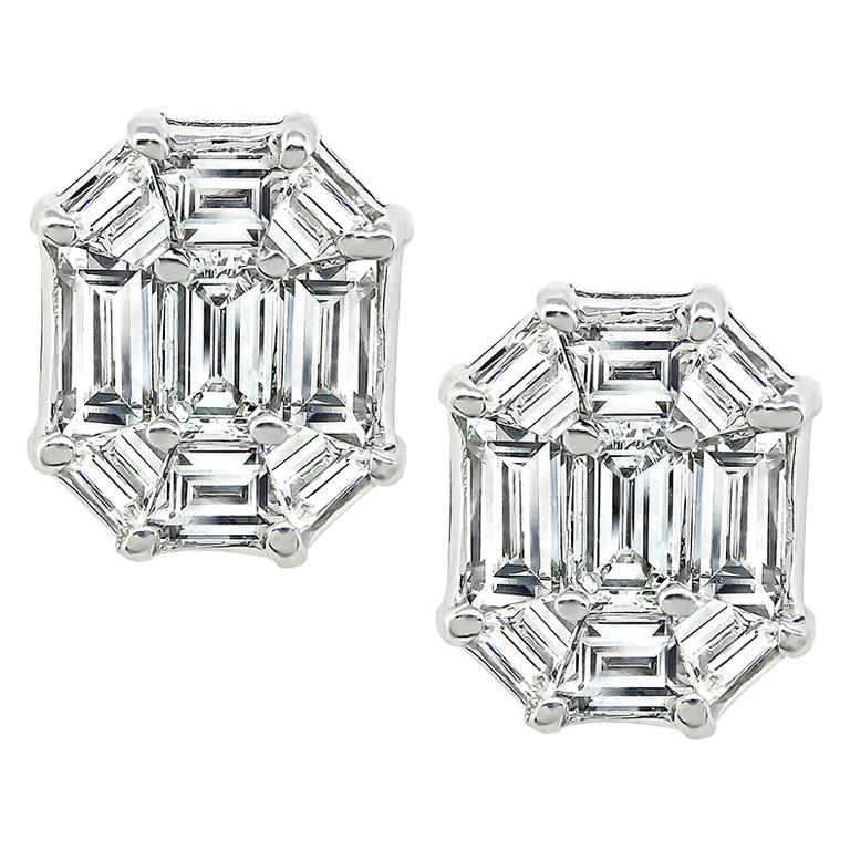 2.50 Carat Diamond Earrings