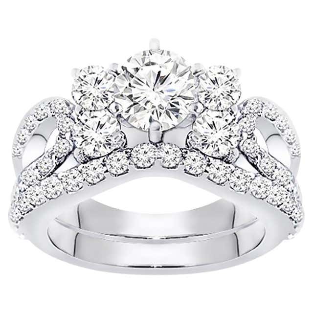 18K Pear Shaped Engagement Ring 2.50 Ct. For Sale at 1stDibs | lgbtq ...