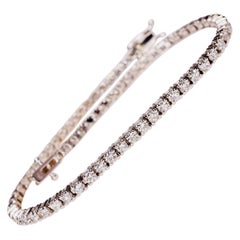 2.50 Carat Diamond Tennis Bracelet in 18K White Gold