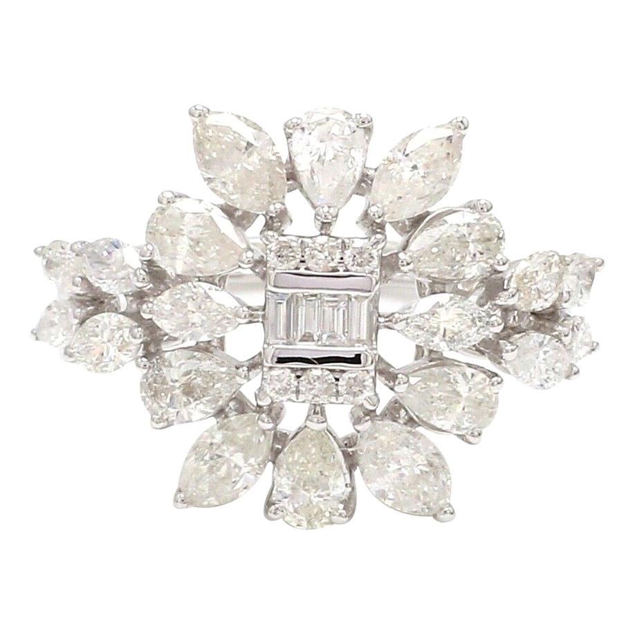 2.50 Carat Diamonds 18 Karat White Gold Engagement Ring