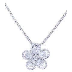 2.50 Carat Diamonds 18K Gold Pendant