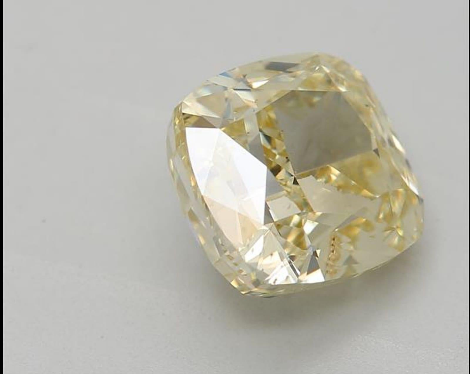 ***100% NATURAL FANCY COLOUR DIAMOND***

✪ Diamond Details ✪

➛ Shape: Cushion
➛ Colour Grade: Fancy Brownish Greenish Yellow
➛ Carat: 2.50
➛ Clarity: VS2
➛ GIA Certified 

^FEATURES OF THE DIAMOND^

Our 2.5 carat diamond is a sizable and valuable