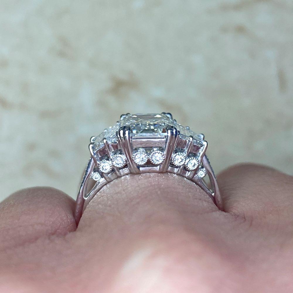 2,50 Karat GIA Diamant-Verlobungsring mit Smaragdschliff im Smaragdschliff, H Farbe, VS1 Reinheit im Angebot 1
