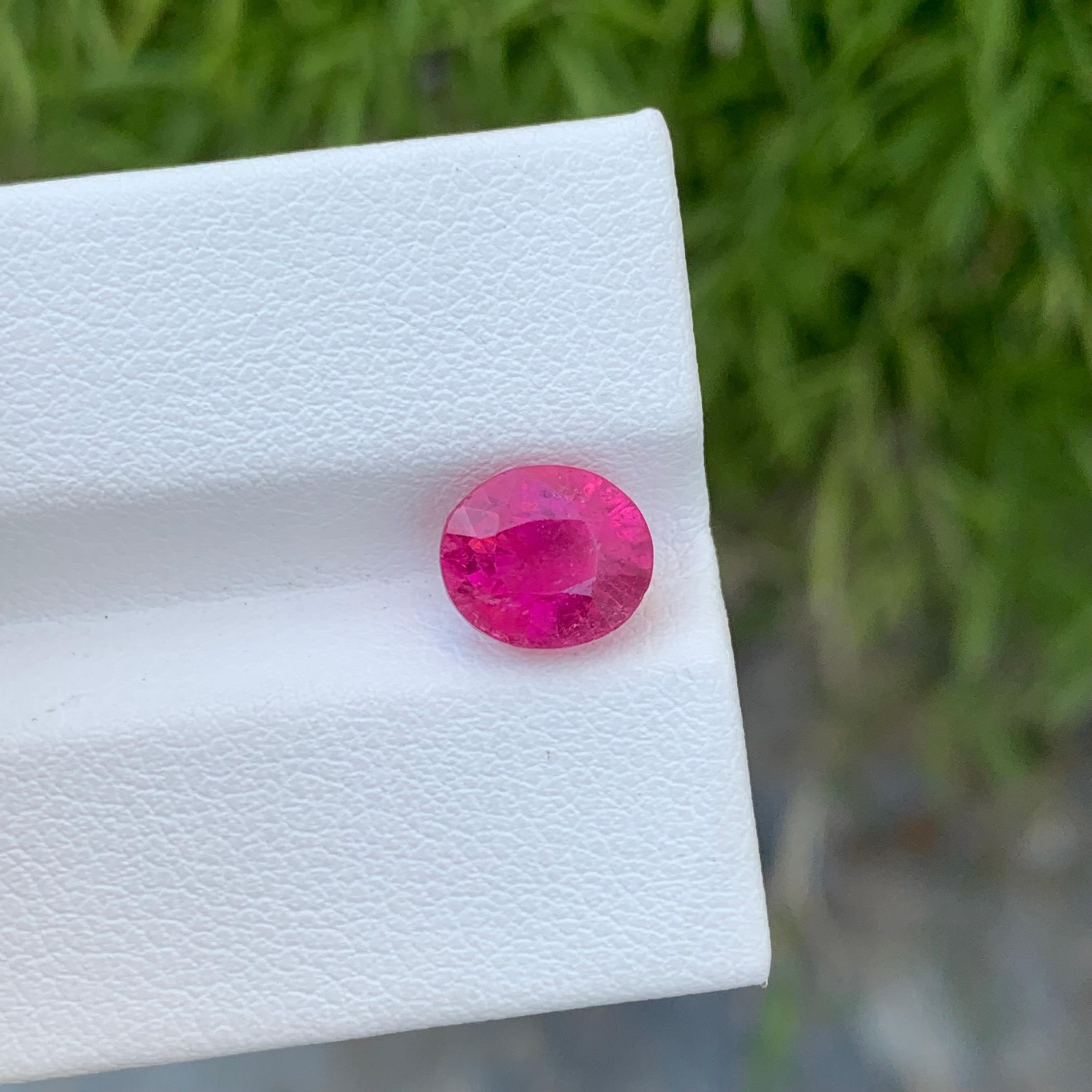 Loose Rubellite Tourmaline

Weight: 2.50 Carats
Dimension: 8.2 x 7.1 x 5.8 Mm
Origin: Afghanistan
Shape: Oval 
Color: Pink 
Certificate: On Demand

Rubellite tourmaline, often regarded as the 