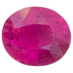 2.50 Carat Incredible Loose Rubellite Tourmaline Oval Shape Gem For Jewellery 