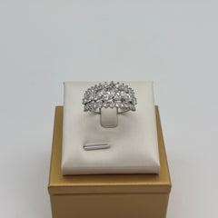 Contemporary 2.50ct Diamond Mosaic Statement Ring in Platinum