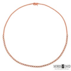 2.50 Carat Natural Diamond Bezel Necklace 14 Karat White Gold G SI