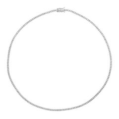 2.00 Carat Natural Diamond Tennis Necklace G-H SI 14k White Gold