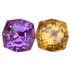 2.50 Carat Natural Loose Amethyst Citrine Reverse Pair Gemstone