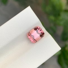 2.50 Carat Natural Loose Baby Pink Tourmaline Cushion Shape Gem