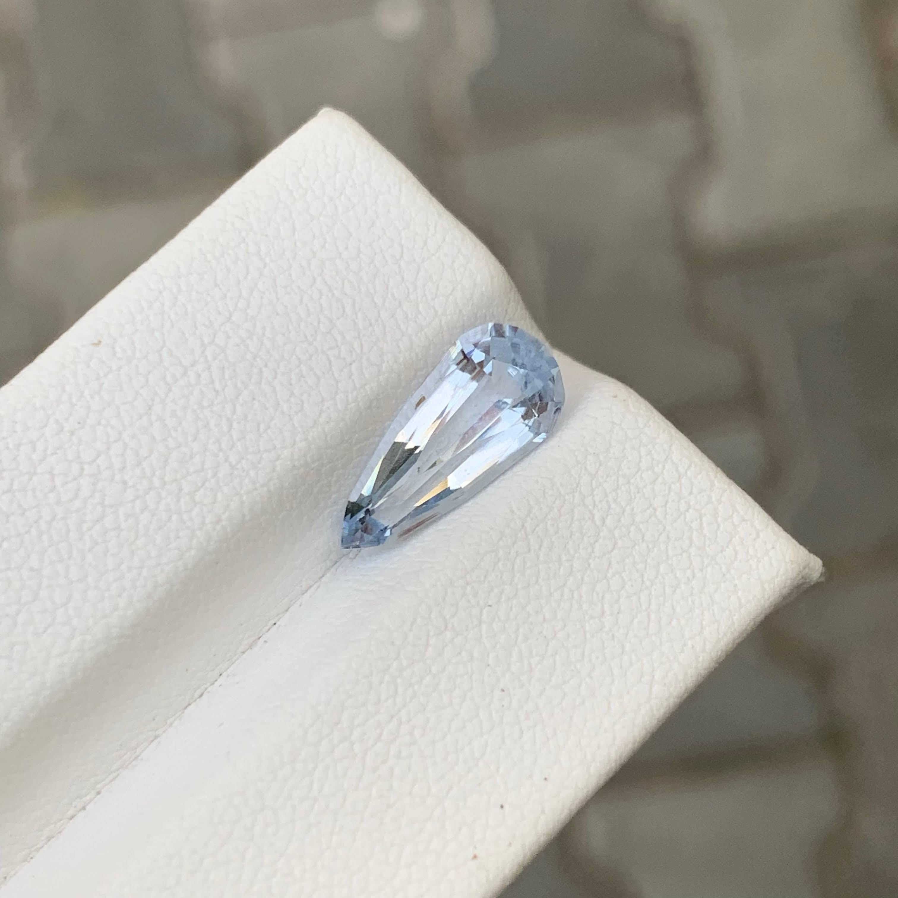 2,50 Karat Natürlicher Loser Blauer Aquamarin Stein Fancy Birnenschliff Afrika Edelstein im Zustand „Neu“ im Angebot in Bangkok, TH