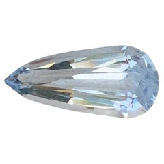 2,50 carati di acquamarina blu naturale sfusa Fancy Pear Cut Africa Gemstone