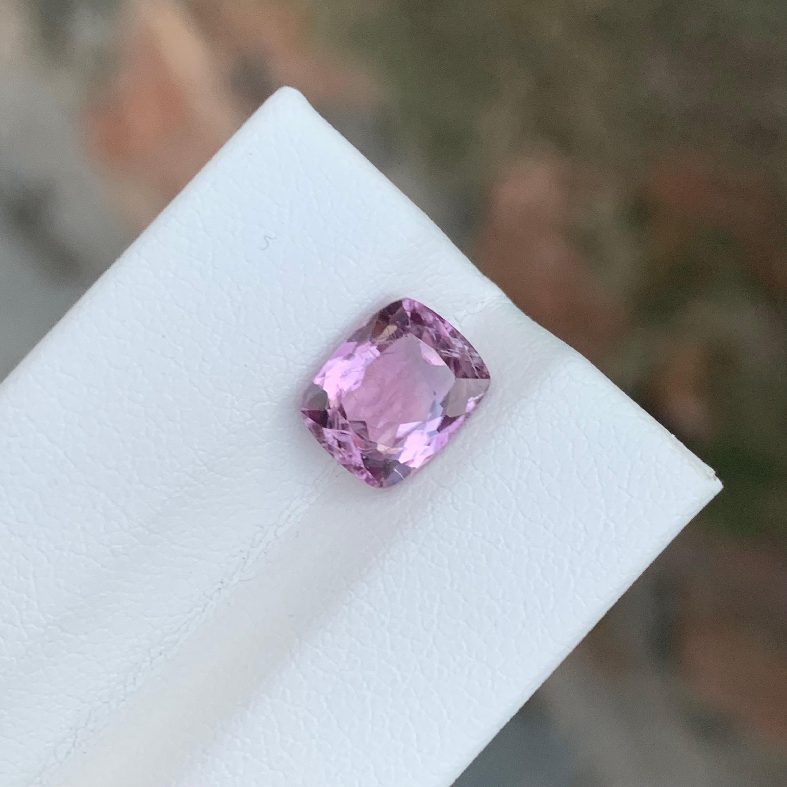 Arts and Crafts 2.50 Carat Natural Loose Diaspore Cushion Shape Gem From Afghanistan For Sale