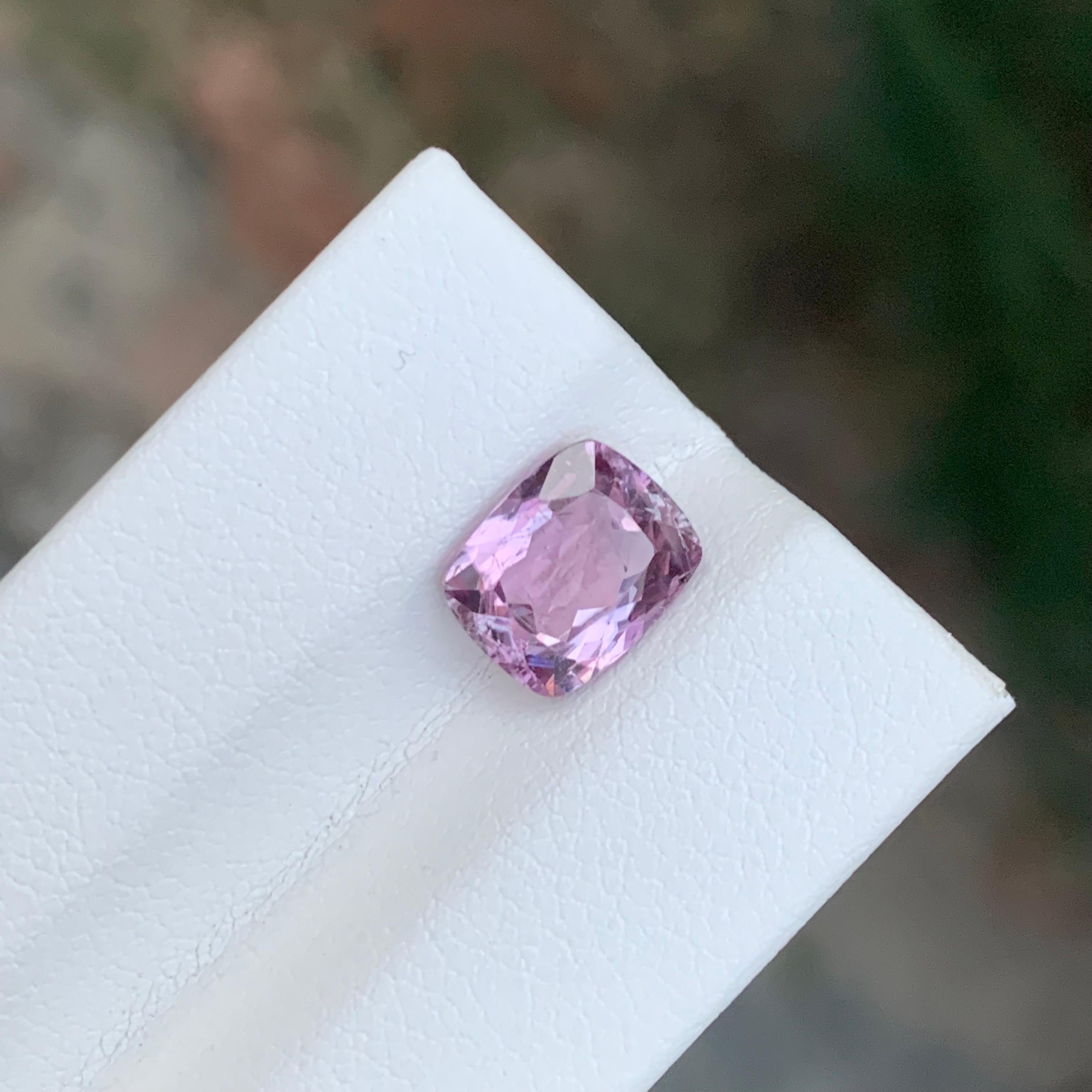 Cushion Cut 2.50 Carat Natural Loose Diaspore Cushion Shape Gem From Afghanistan For Sale