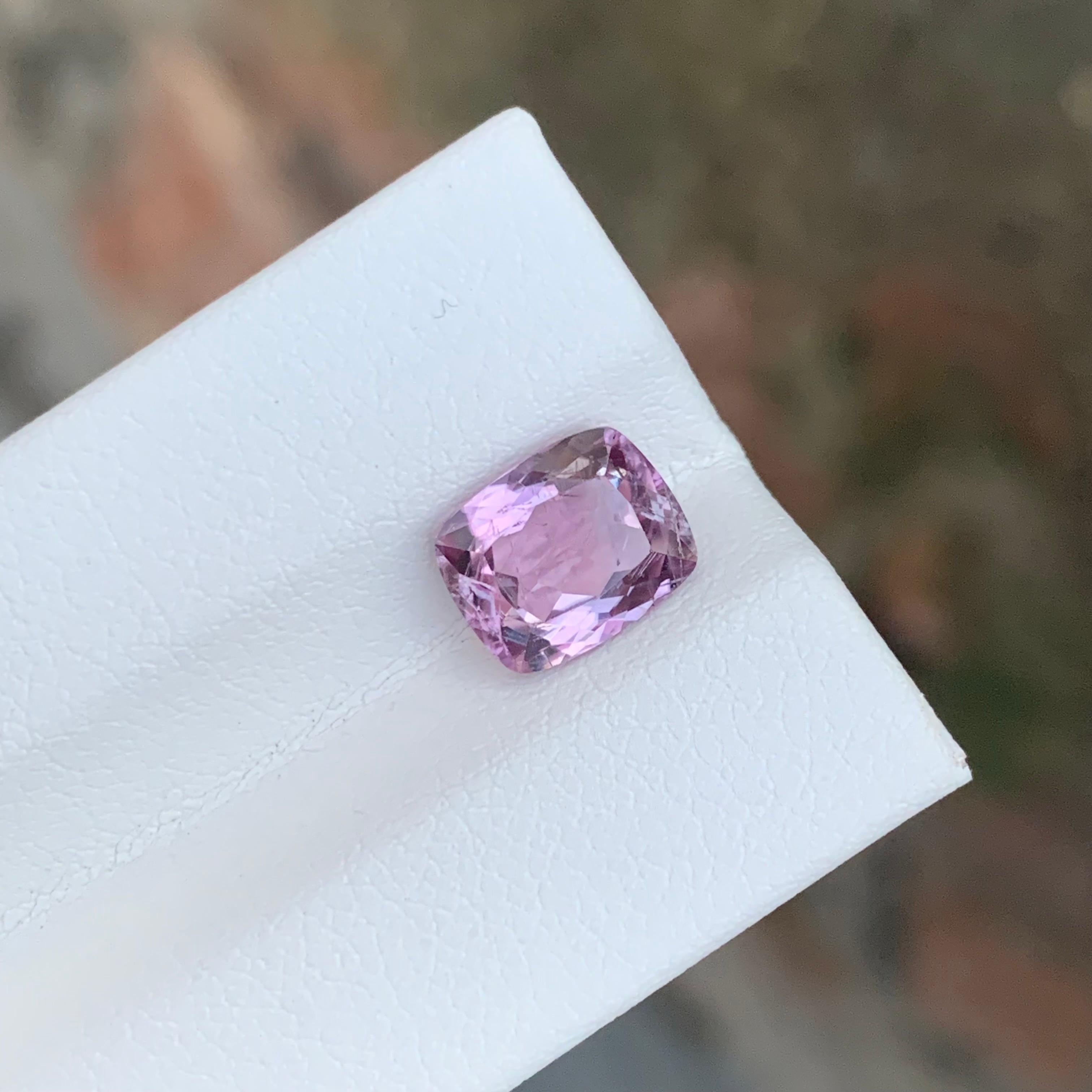 Women's or Men's 2.50 Carat Natural Loose Diaspore Cushion Shape Gem From Afghanistan For Sale