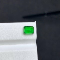 2.50 Carat Natural Loose Green Tsavorite Garnet Radiant Cut Tanzanian Gemstone