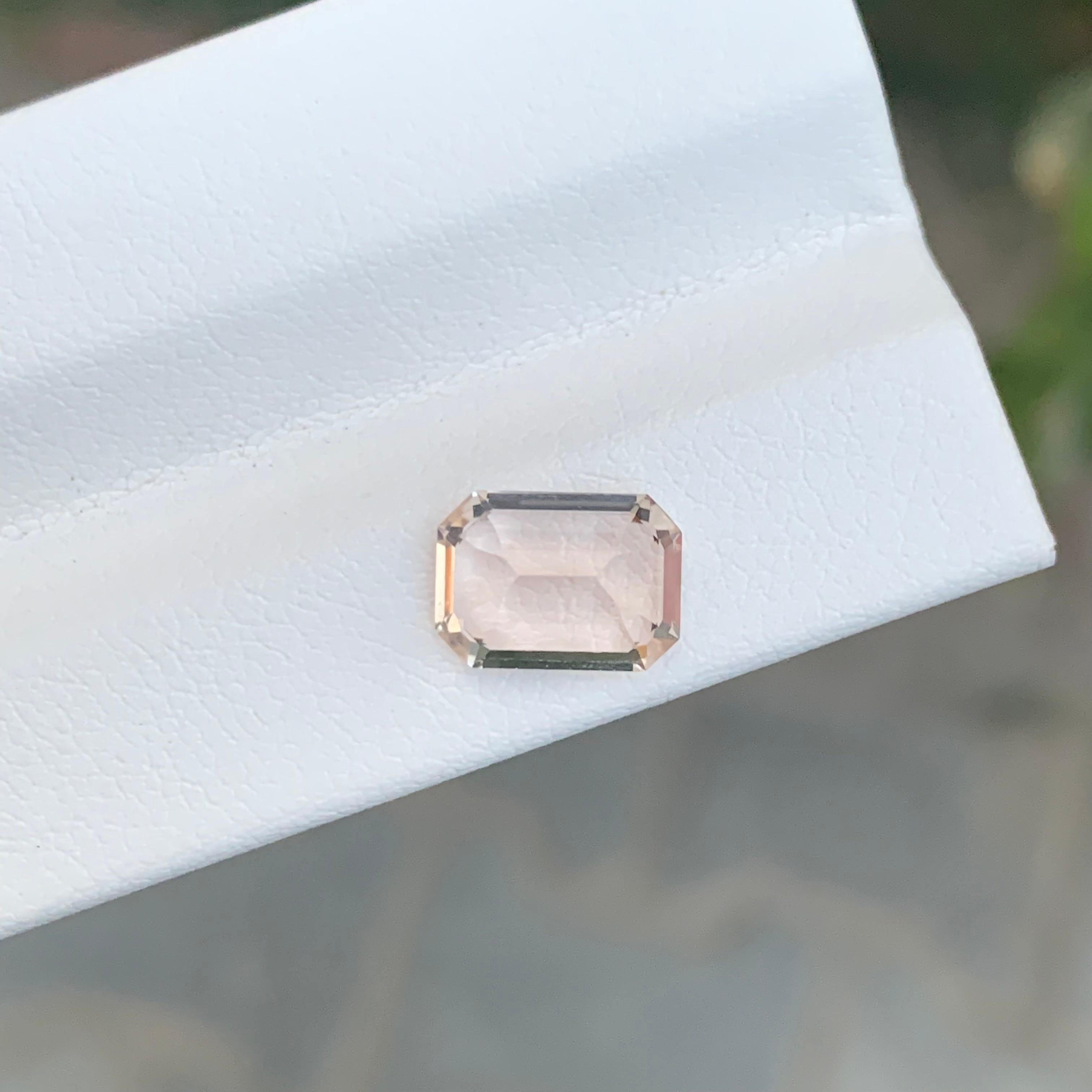 2.50 Karat natürlicher loser Imperial Topas Smaragd Form Edelstein im Angebot 3