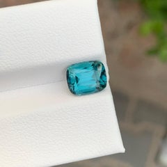 Tourmaline lagon naturelle taille coussin de 2.50 carats