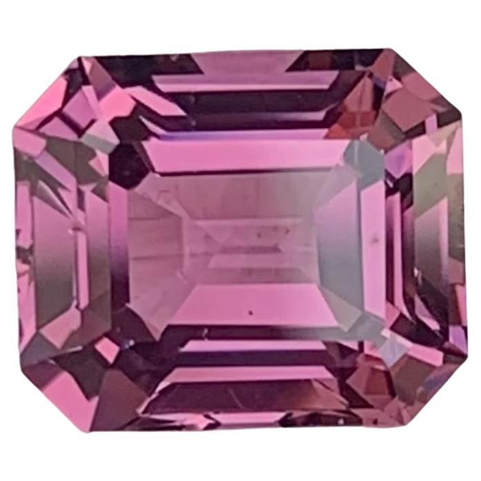 2.50 Carat Natural Loose Pink Spinel Emerald Shape Gemstone From Tanzania