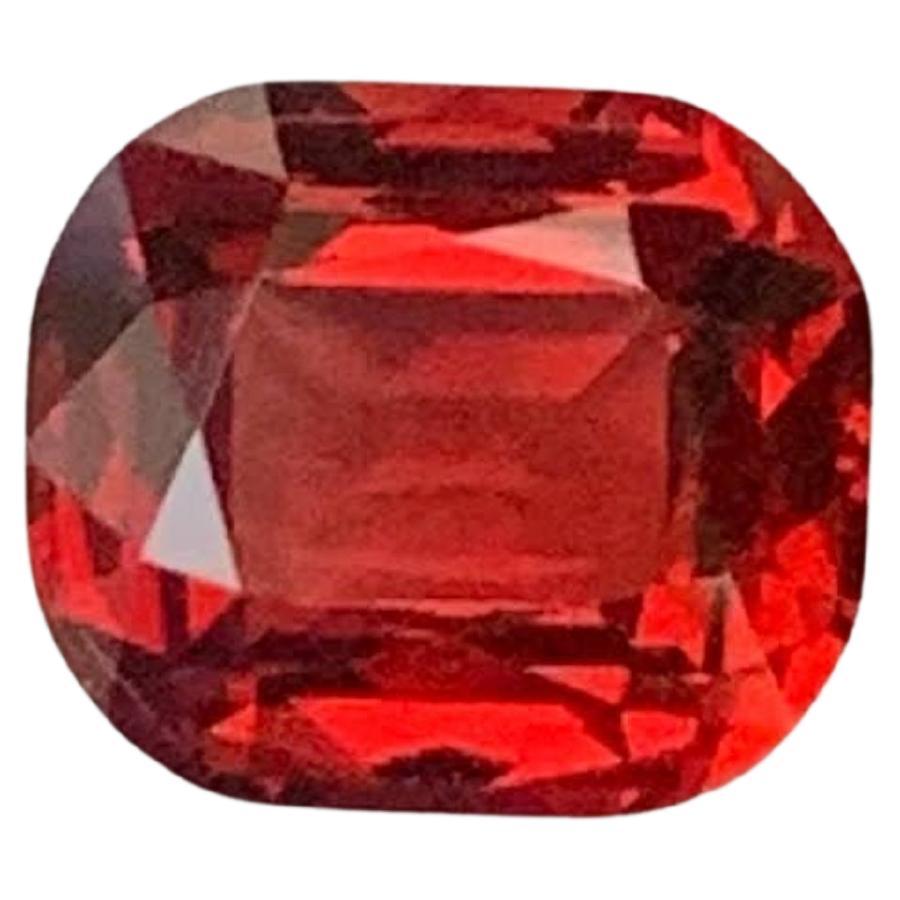 2.50 Carat Natural Loose Red Garnet Stone Cushion Cut Tanzanian Gemstone (pierre précieuse tanzanienne)