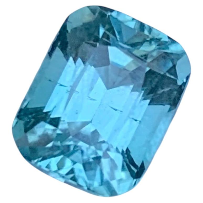 2.50 Carat Natural Loose Seafoam Tourmaline Cushion Cut Gemstone