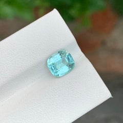 2.50 Carat Natural Loose Seafoam Tourmaline Cushion Shape Gem For Jewellery