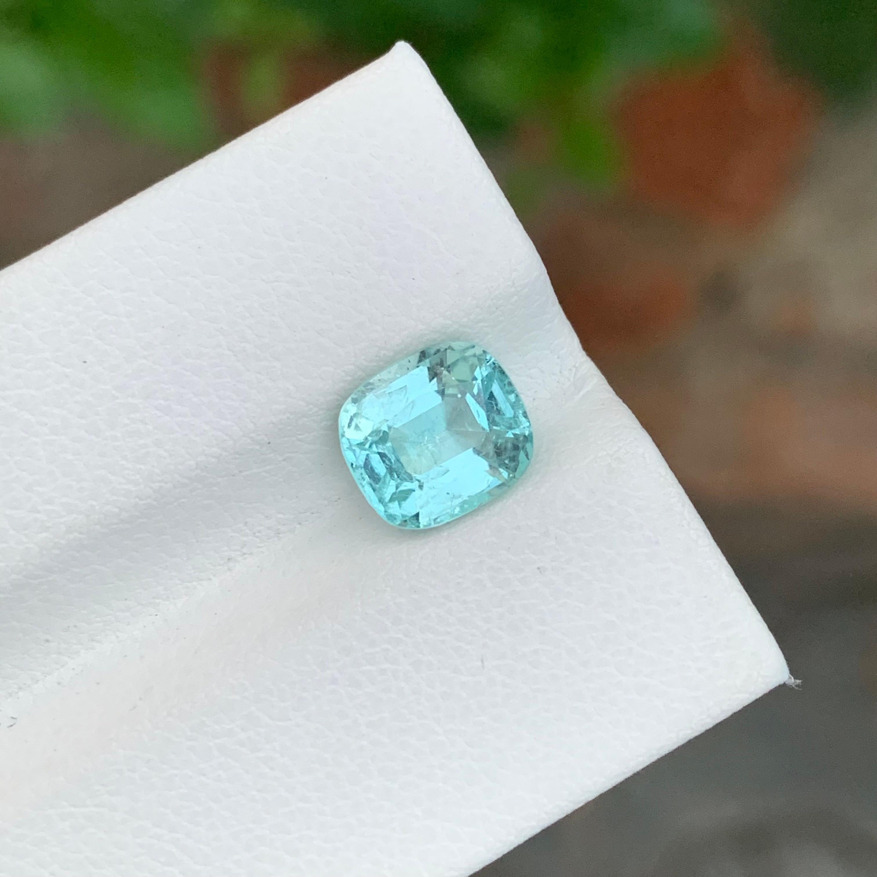 2.50 quilates de turmalina de mar natural suelta en forma de cojín para joyería Artes y manualidades en venta
