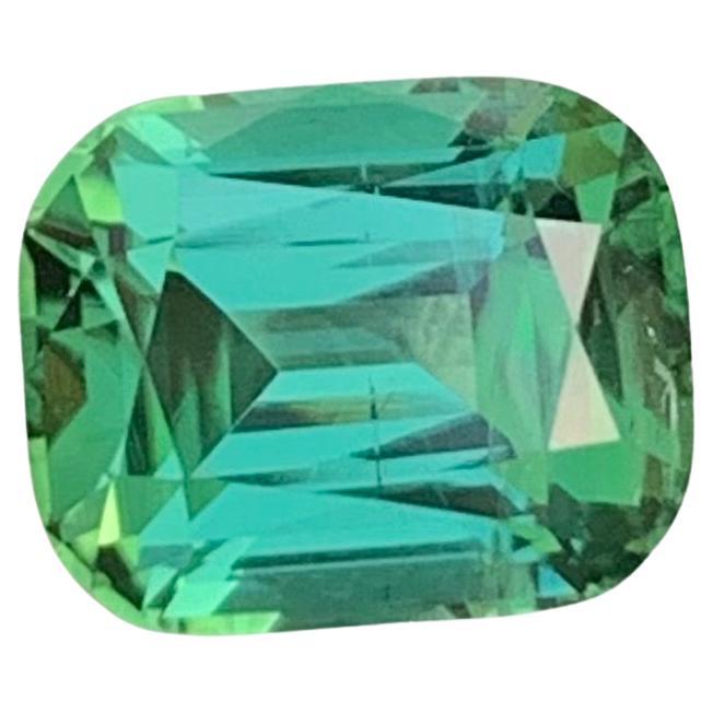 2,50 Carati Nature sciolti Splendida tormalina verde bluastra a forma di cuscino