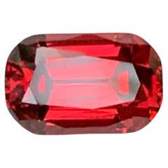 2.50 Carat Natural Loose Sweet Red Garnet Stone Cushion Cut African Gemstone