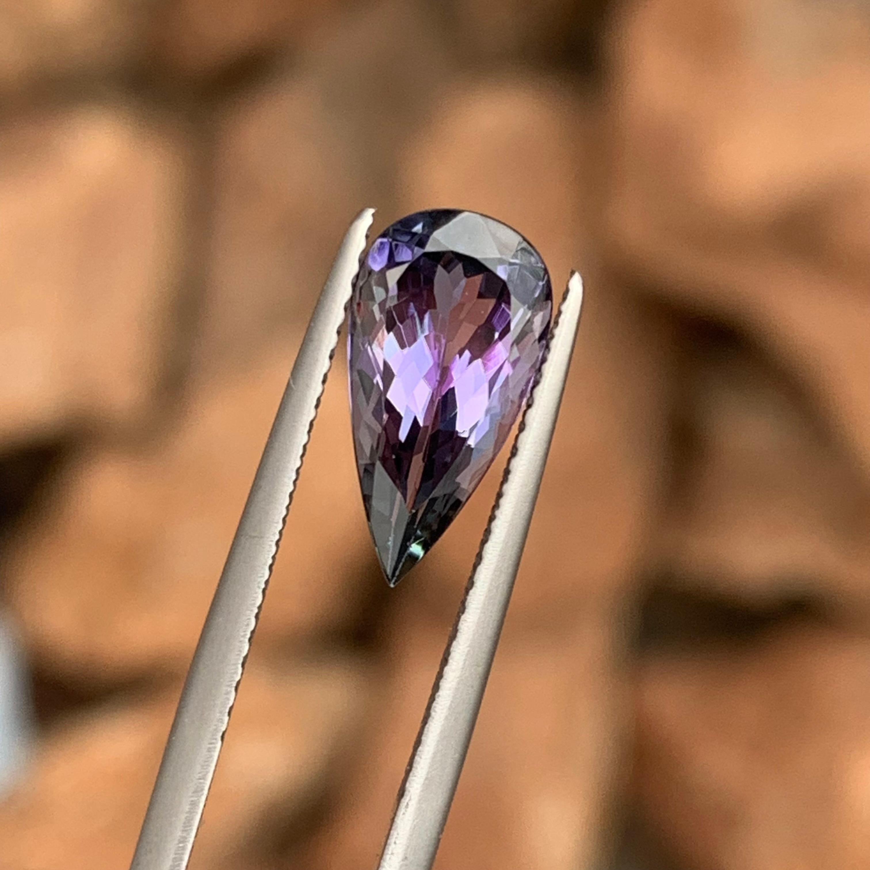 Pear Cut 2.50 Carat Natural Loose Tanzanite Tear/Pear Shape Gemstone for Jewelry Making For Sale