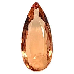 2.50 Carat Peach Precious Topaz Pear Shaped Unset Loose Engagement Ring Gemstone