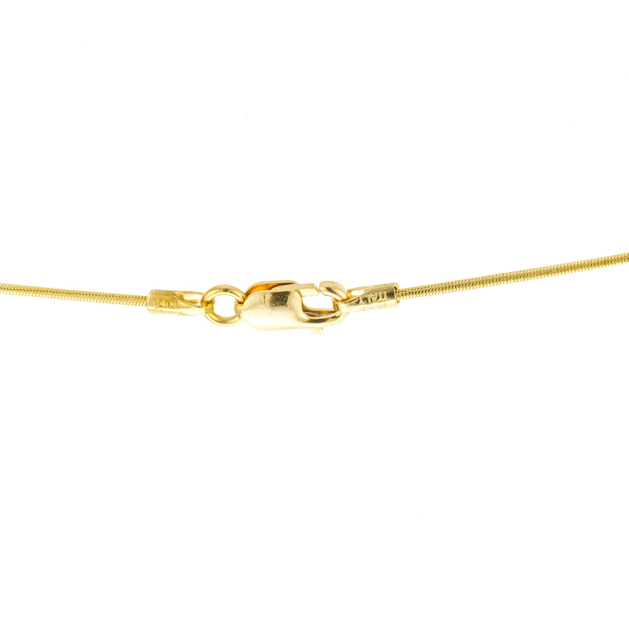 2,50 Karat Peridot Diamant Gelbgold Anhänger Halskette im Zustand „Gut“ im Angebot in Stamford, CT