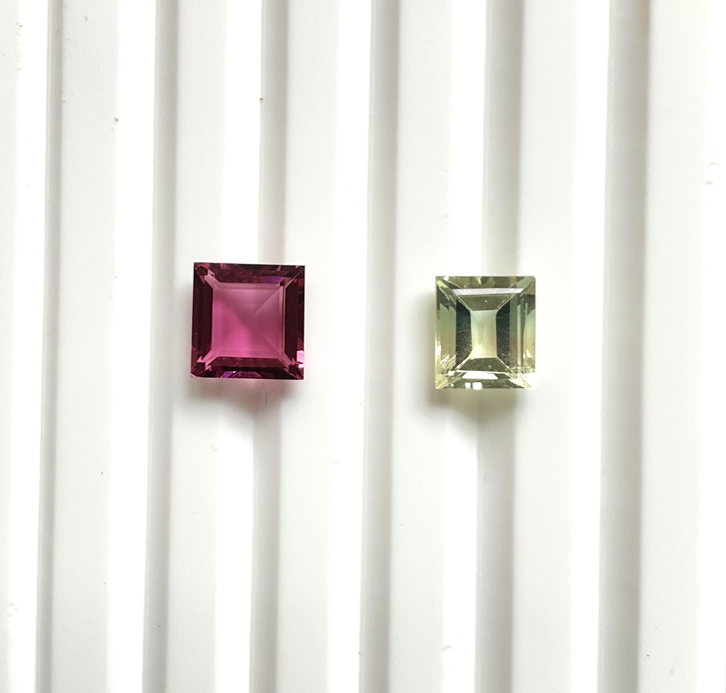 Turmalina rosa de 2.50 quilates talla cuadrada facetada Piedra natural de primera calidad

Piedra preciosa - Turmalina
Peso - 2,50 quilates
Forma - Cuadrada
Tamaño -  6x7 a 7x7 MM
Piezas - 2