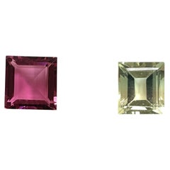Turmalina rosa de 2.50 quilates talla cuadrada facetada Piedra natural de primera calidad