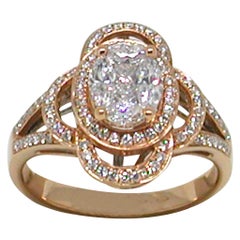 2.50 Carat Rose Gold Diamond Ring