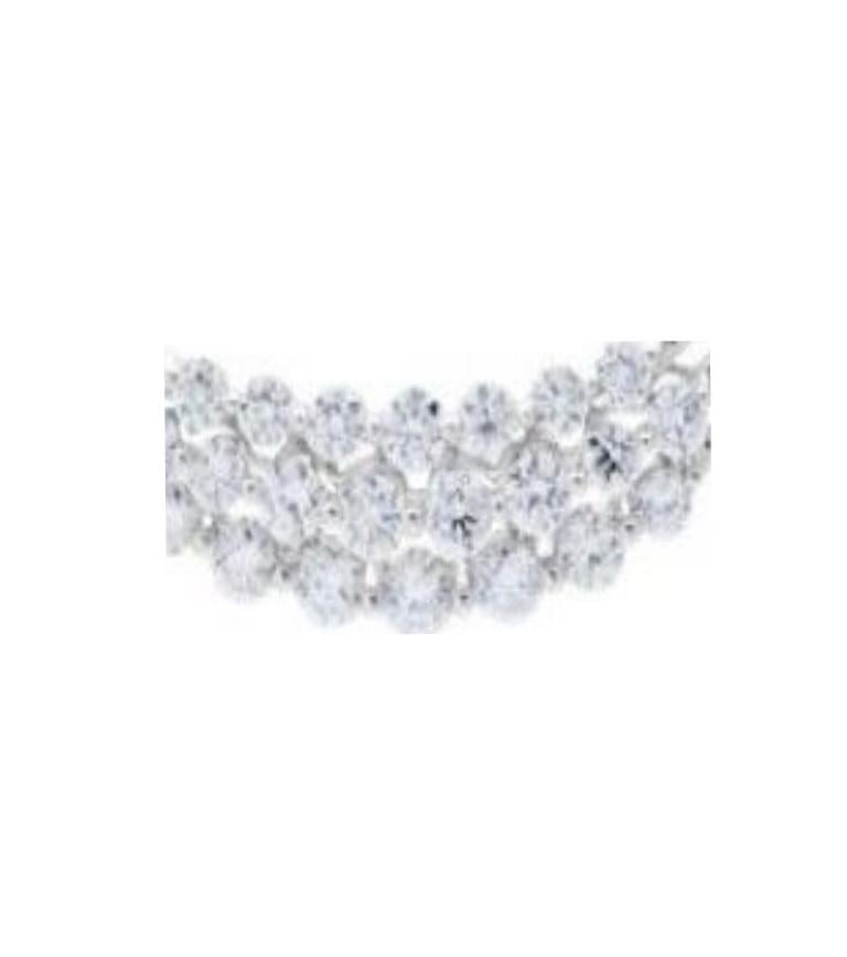 2.50 Carat Round Brilliant Eternitymark Diamond Necklace in 18 Karat White Gold In New Condition For Sale In Nassau, BS