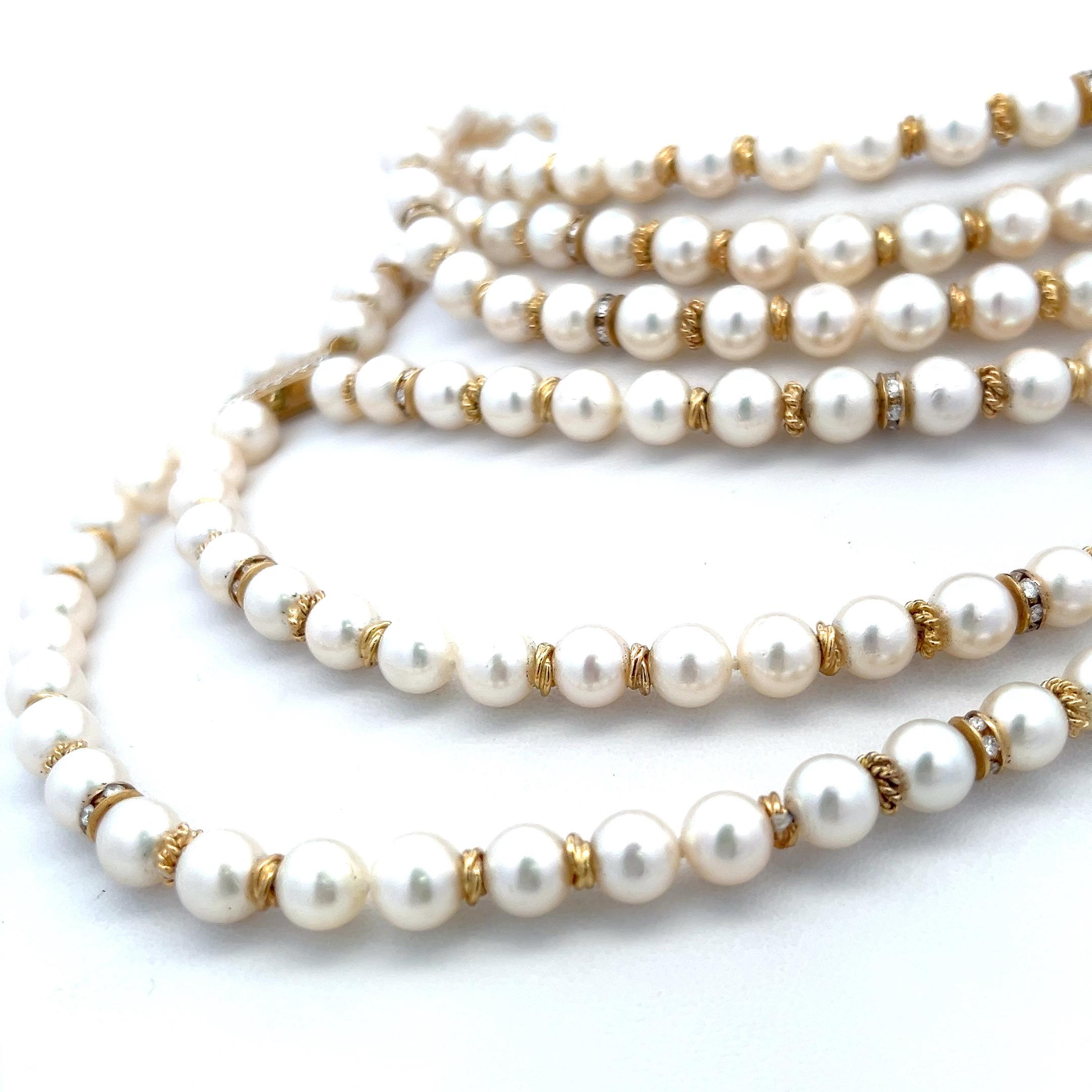 Taille brillant Collier en or jaune 18 carats avec diamants ronds brillants de 2,50 carats H VS en vente