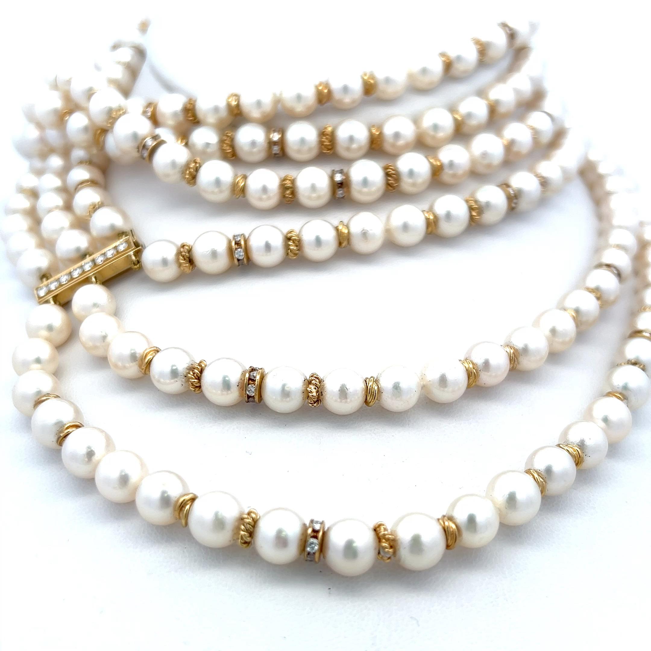 Collier en or jaune 18 carats avec diamants ronds brillants de 2,50 carats H VS Pour femmes en vente