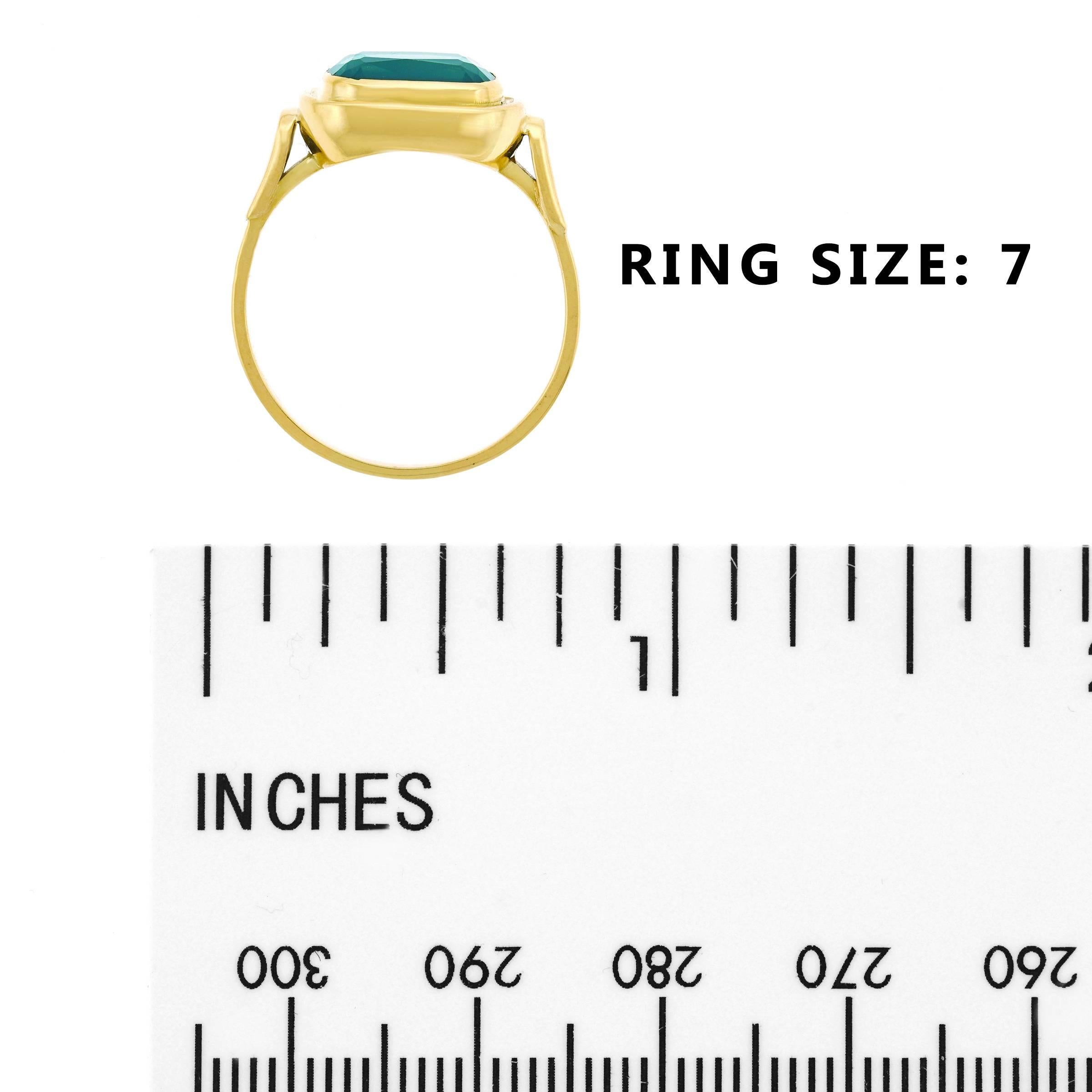 2.50 Carat Tourmaline Set Gold Ring 2