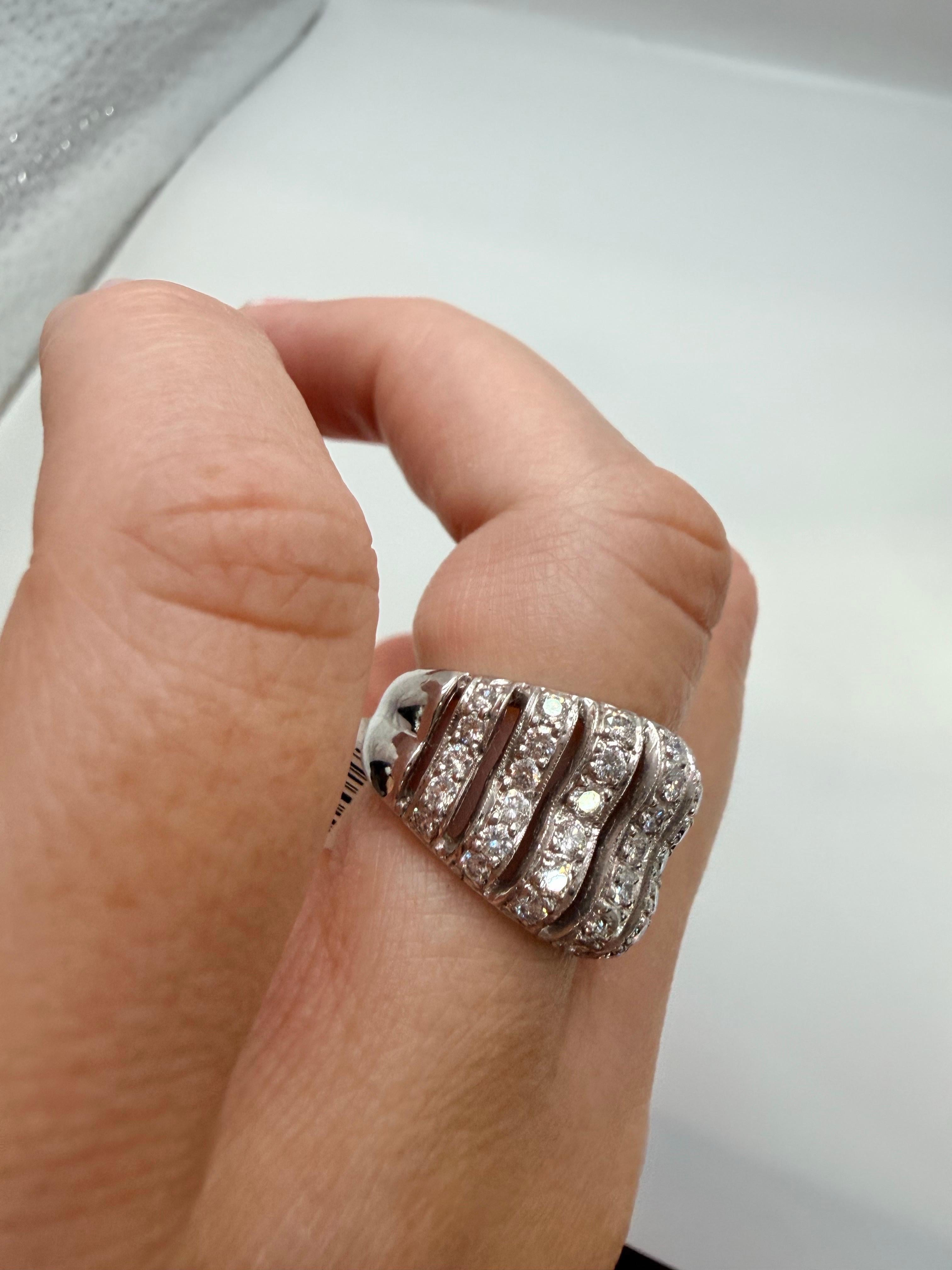 2,50 Karat Kuppelring 14Kt Gold Modischer Ring im Angebot 3