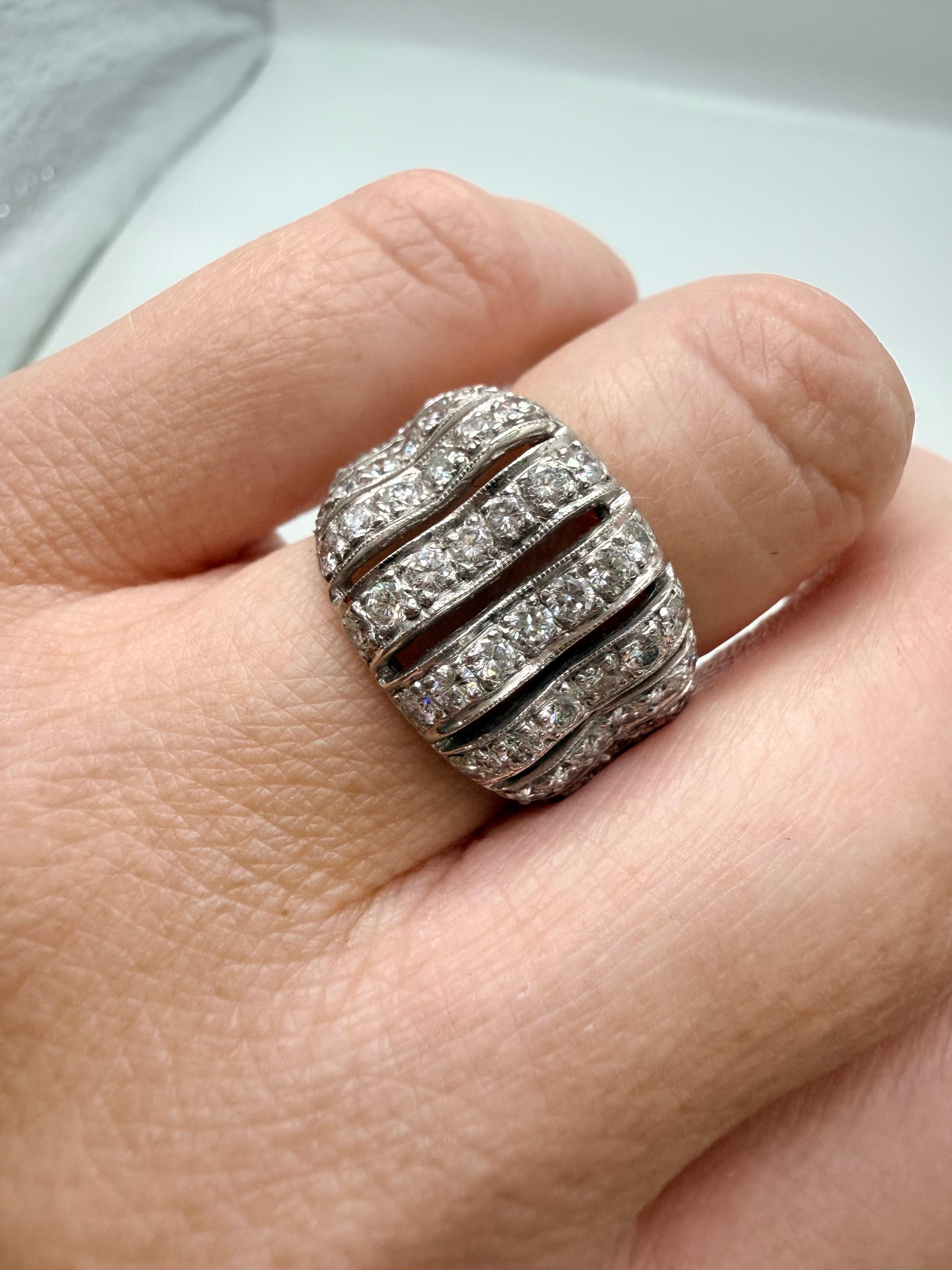 2,50 Karat Kuppelring 14Kt Gold Modischer Ring im Angebot 5