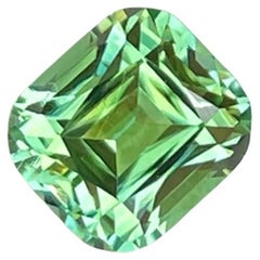 Pierre tourmaline afghane taille coussin vert menthe 2.50 carats